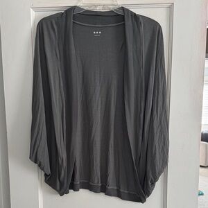 Gray Open Front Cardigan/shrug